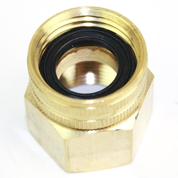Interstate Pneumatics 3/4 Inch GHT Female x 3/4 Inch Female NPT Water Hose Fitting - Swivel FGF012S - main